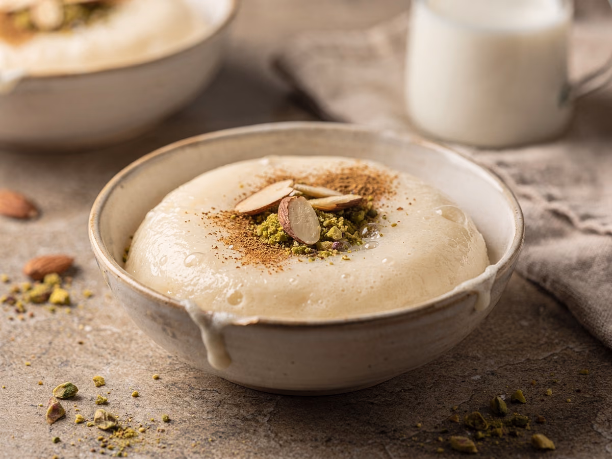 Pudín de leche mahalabia