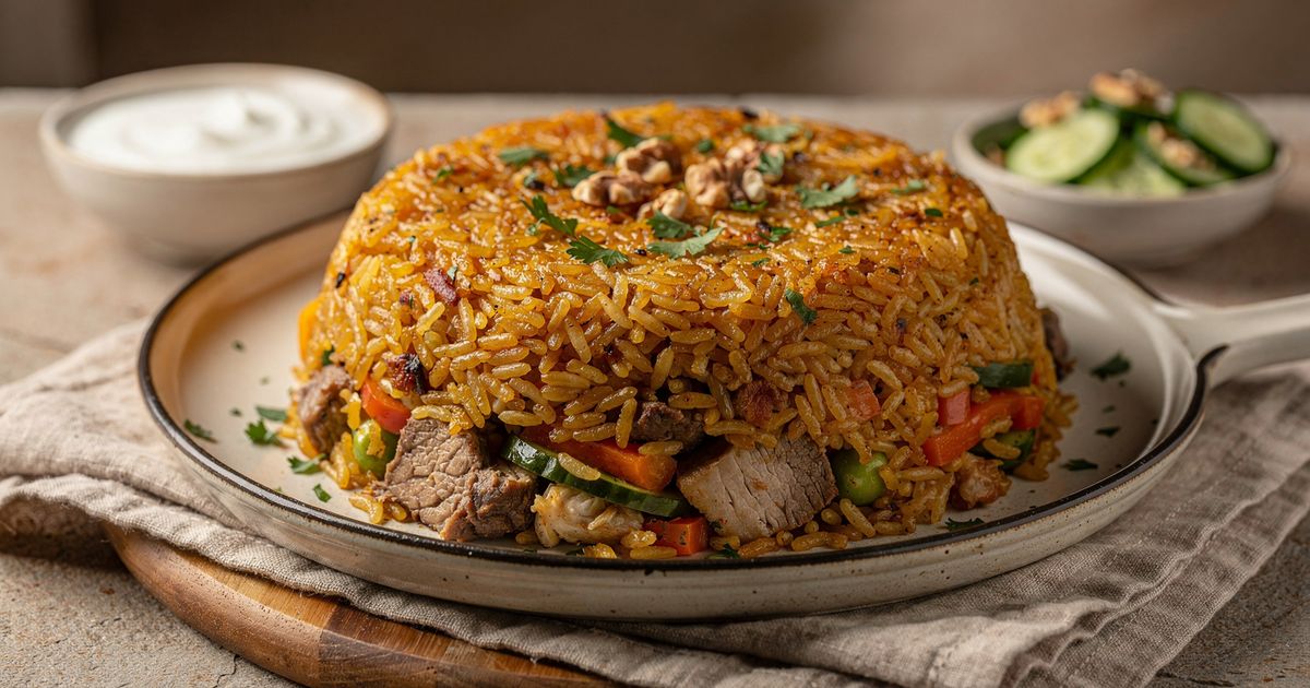 Arroz Maqluba invertido