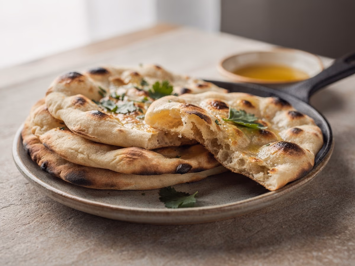 Pane naan fatto in casa