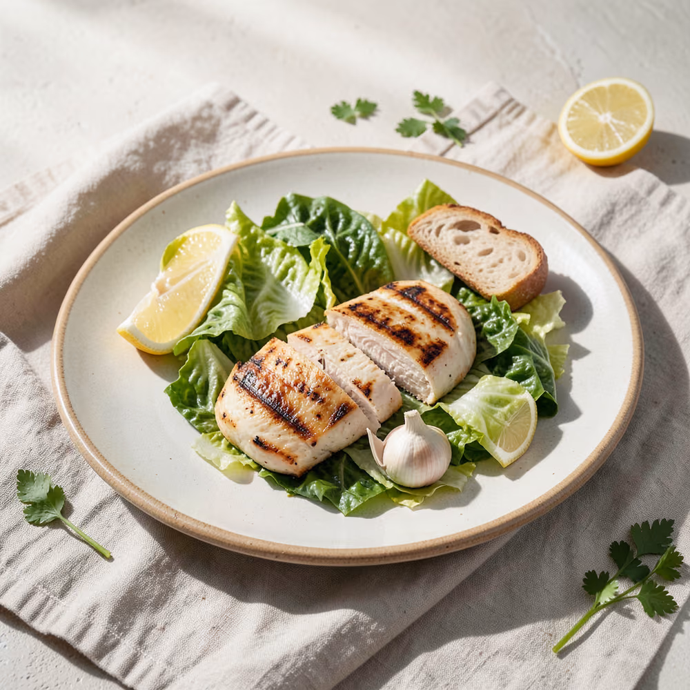 Ensalada César con Pollo a la Parrilla