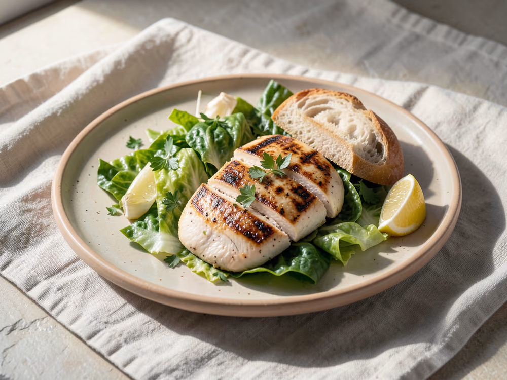 Ensalada César con Pollo a la Parrilla