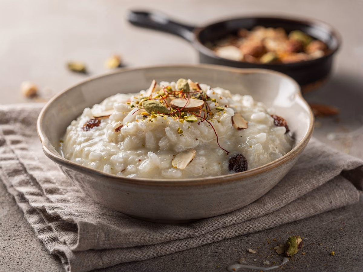Kheer de arroz