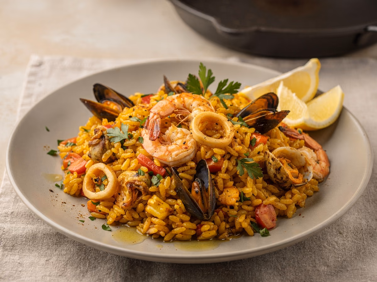 Paella de mariscos