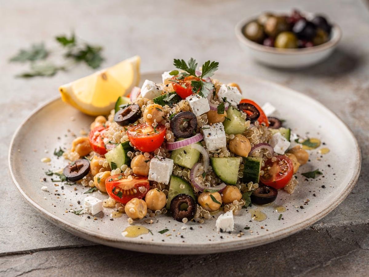 Ensalada mediterránea de quinoa