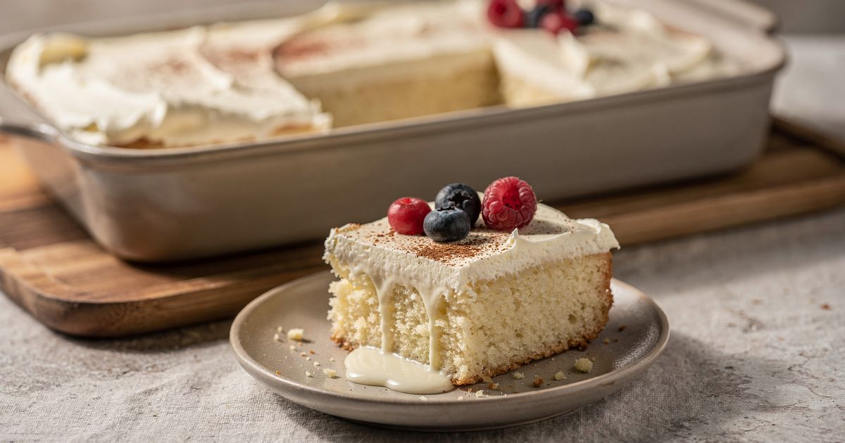 Pastel de tres leches
