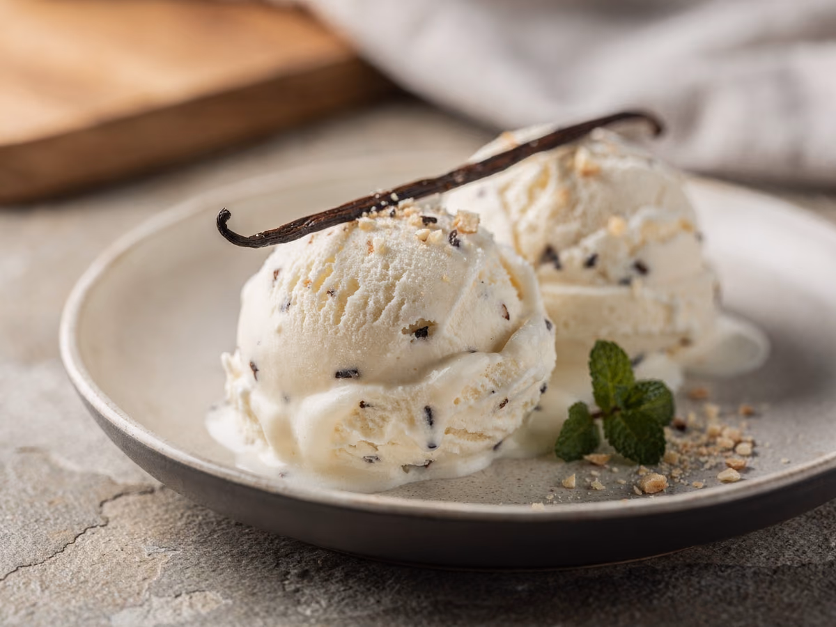 Helado de vainilla