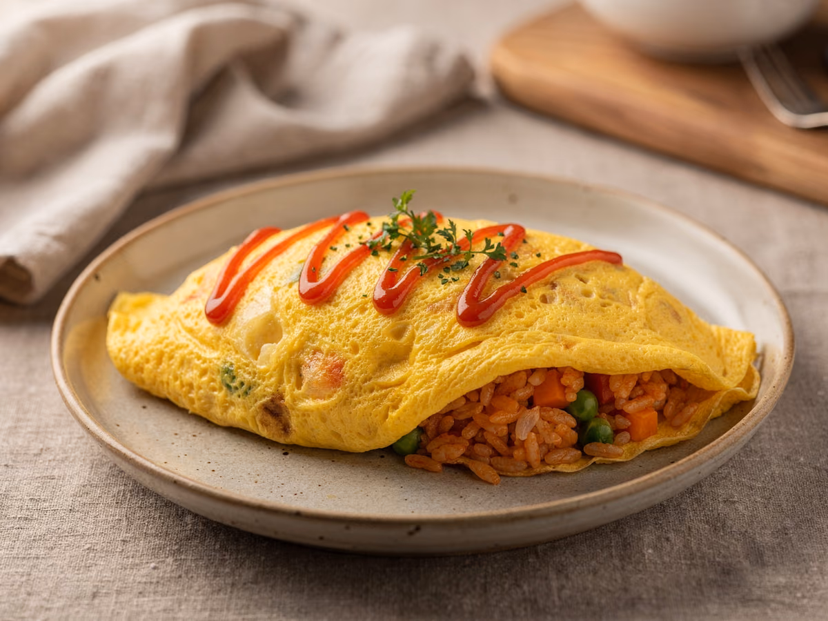 Omurice (arroz con tortilla japonesa)