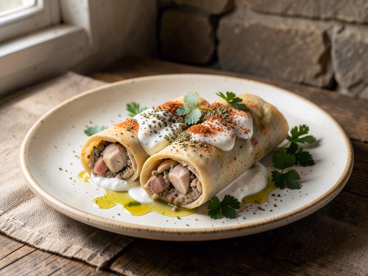 Wrap de Shawarma de Pollo