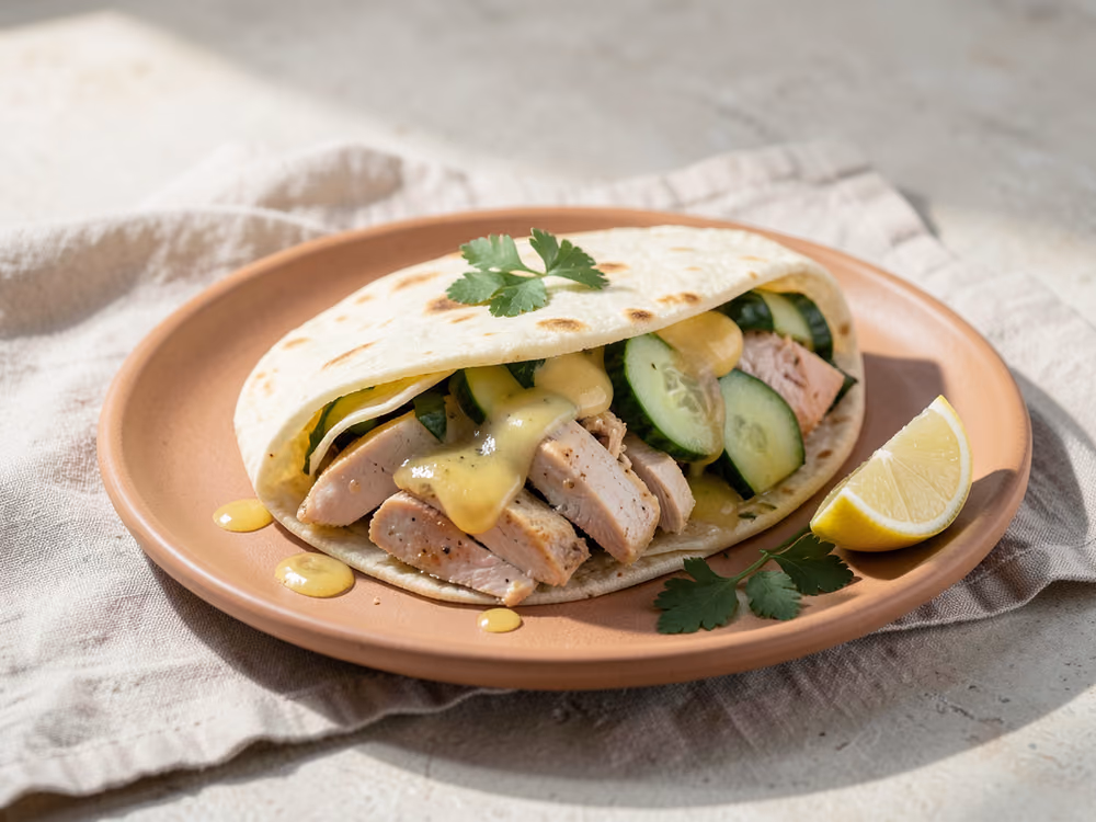 Wrap de Shawarma de Pollo