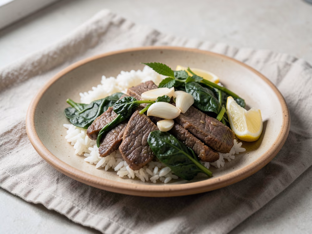 Bibimbap de ternera