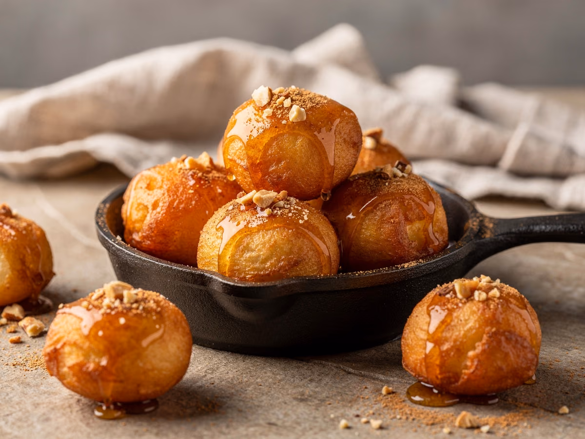 Buñuelos de miel loukoumades