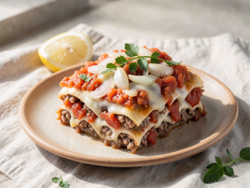 Lasaña clásica de carne