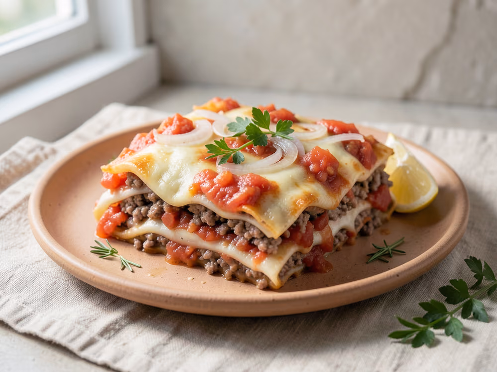 Lasaña clásica de carne