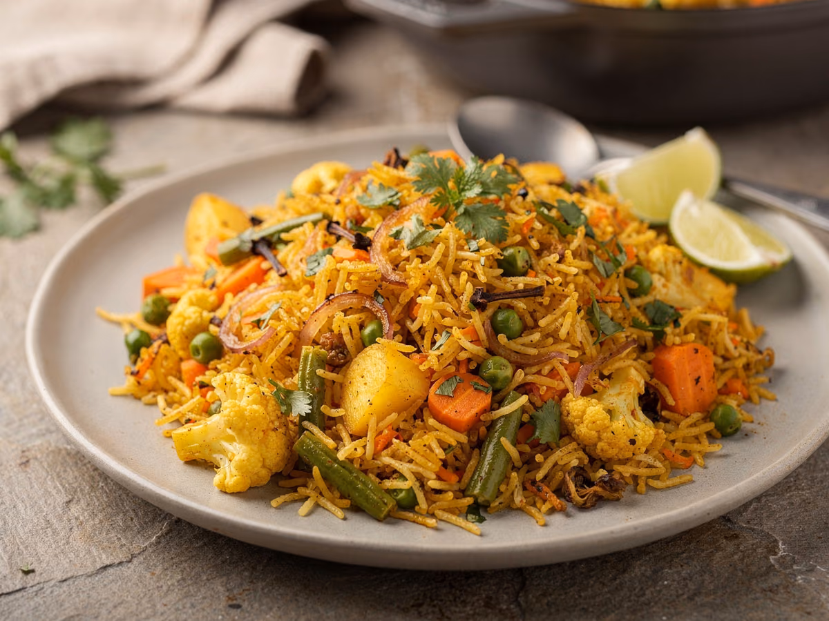 Biryani de verduras
