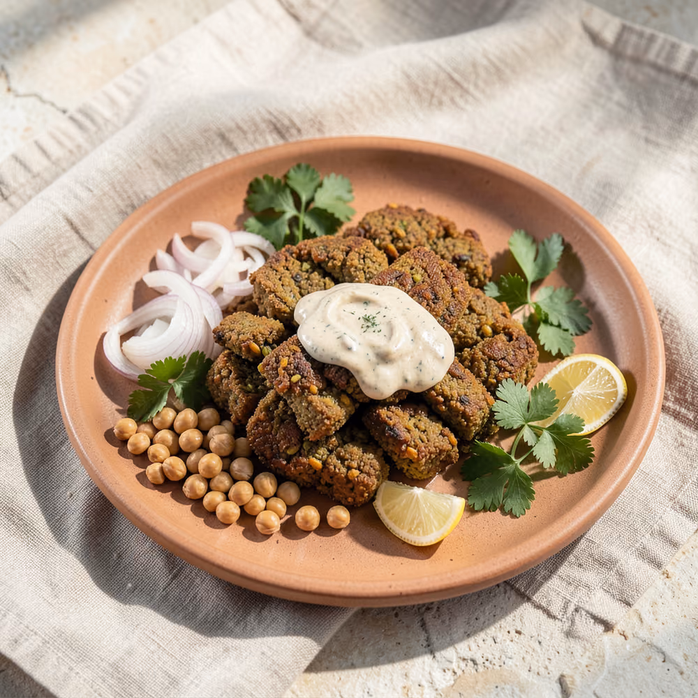 Falafel crujiente con salsa de tahini