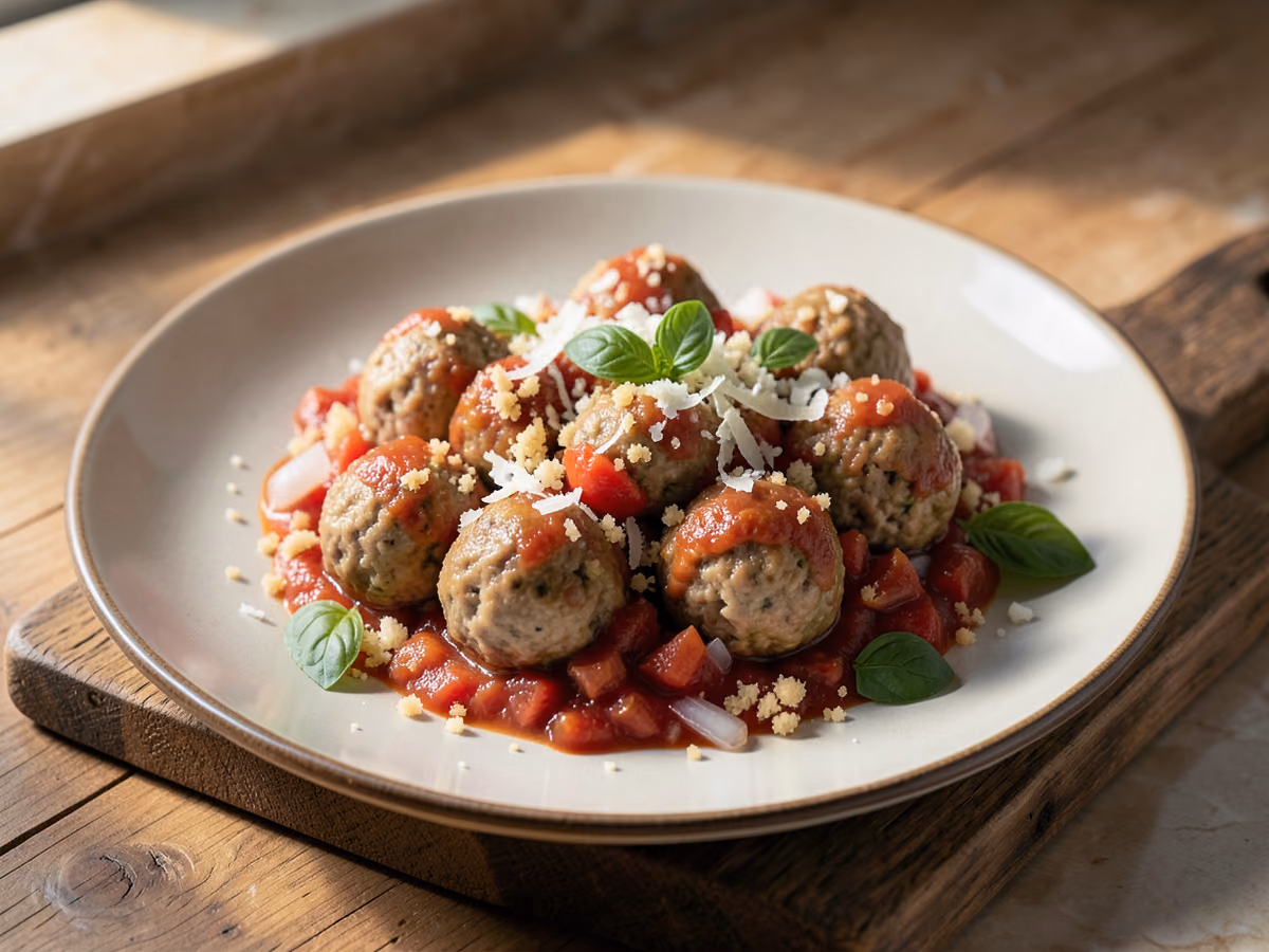 Albóndigas de pavo en salsa de tomate