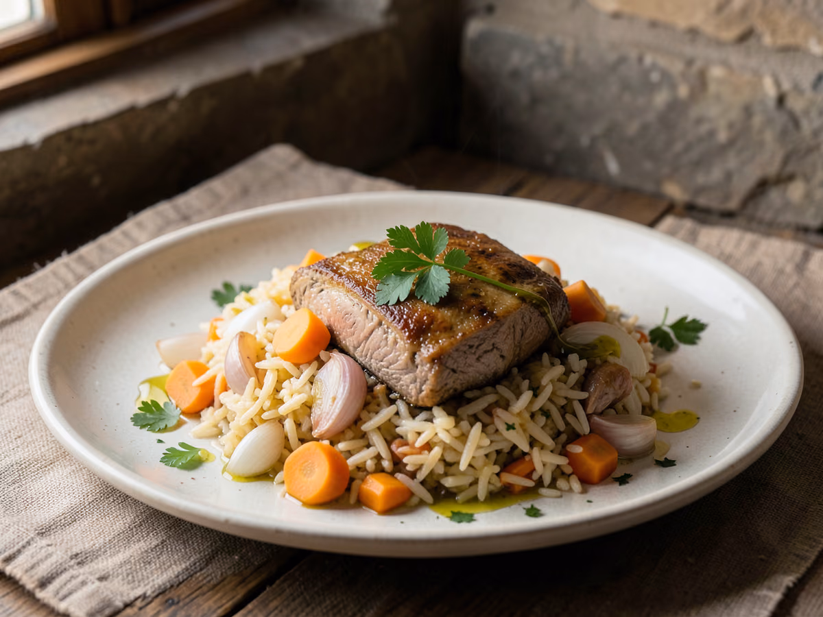 Plov de cordero osh