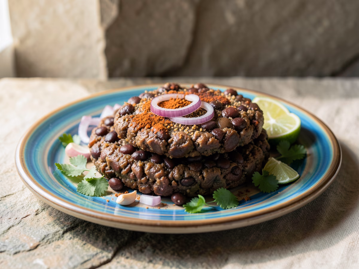 Hamburguesas de frijoles negros