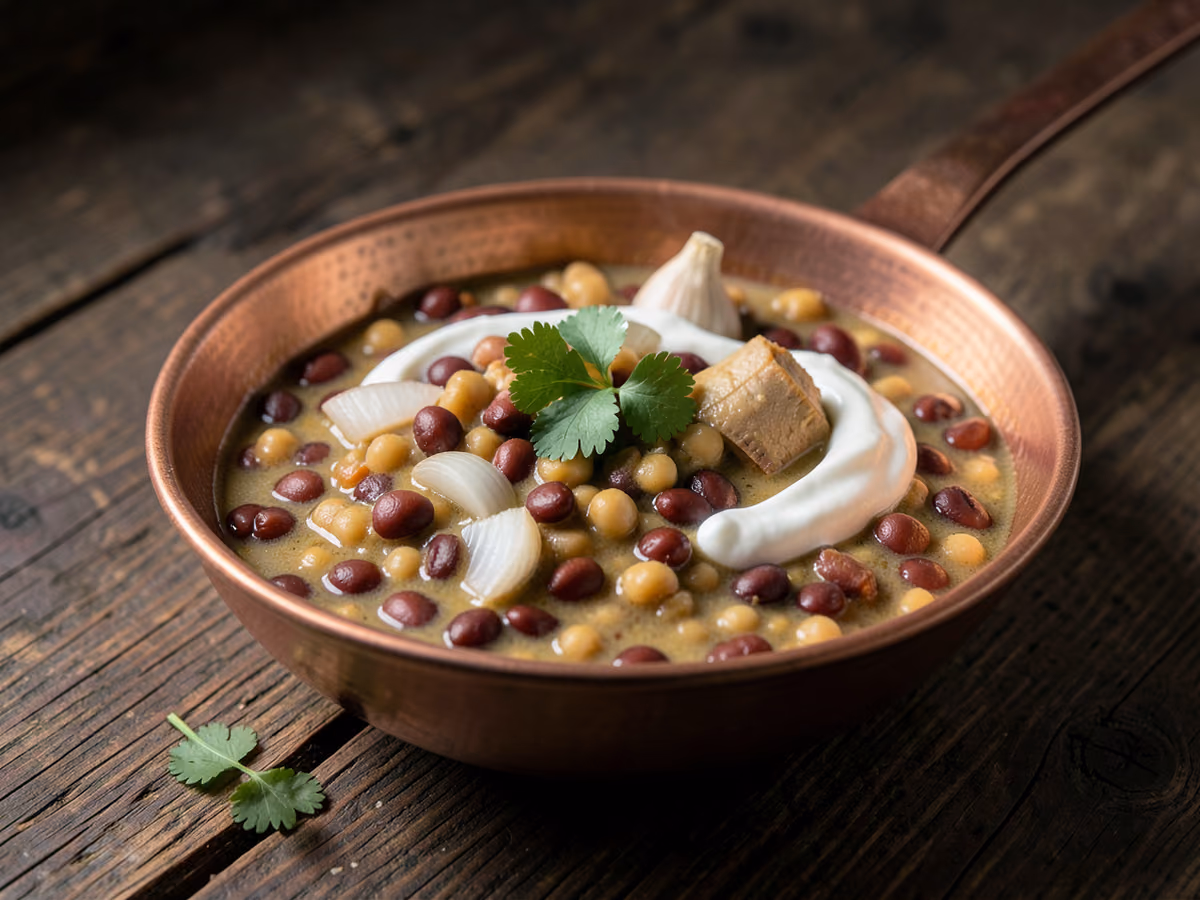Lentejas al curry de coco