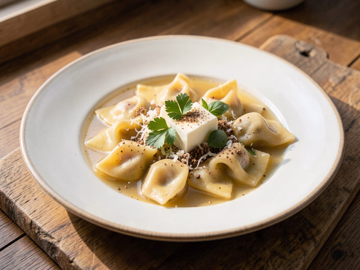 Tortellini en caldo