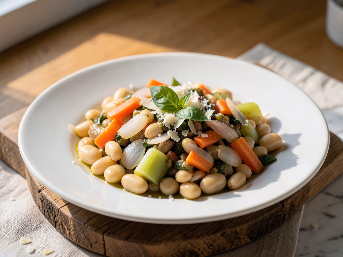 Sopa de pan y verduras