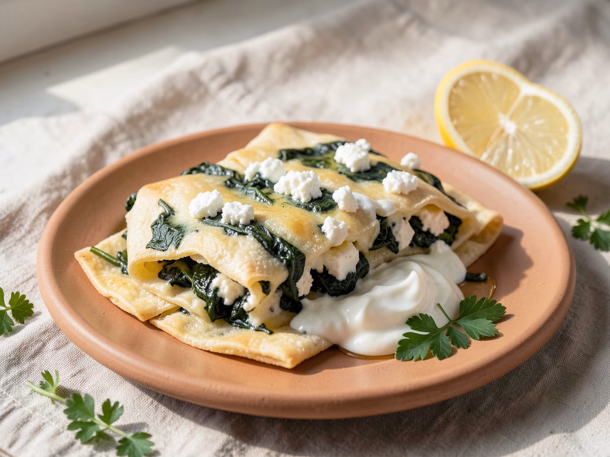 Borek de queso y espinacas