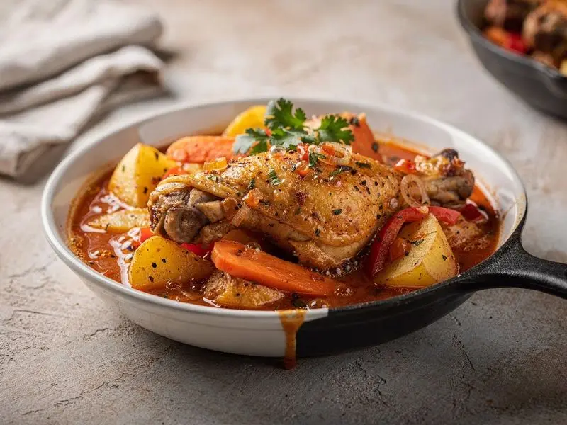 Estofado de pollo saloona