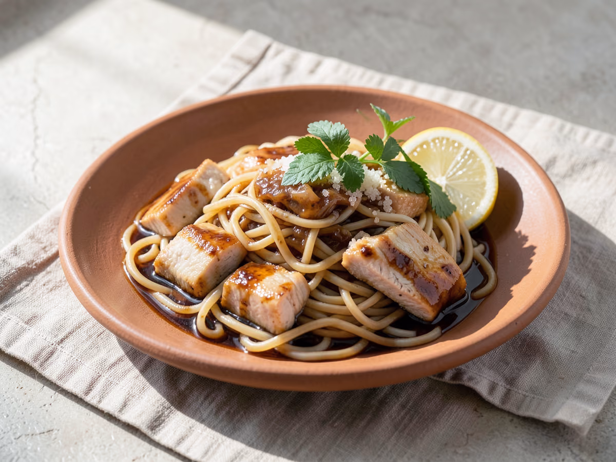 Pad Kee Mao (fideos tailandeses borrachos)