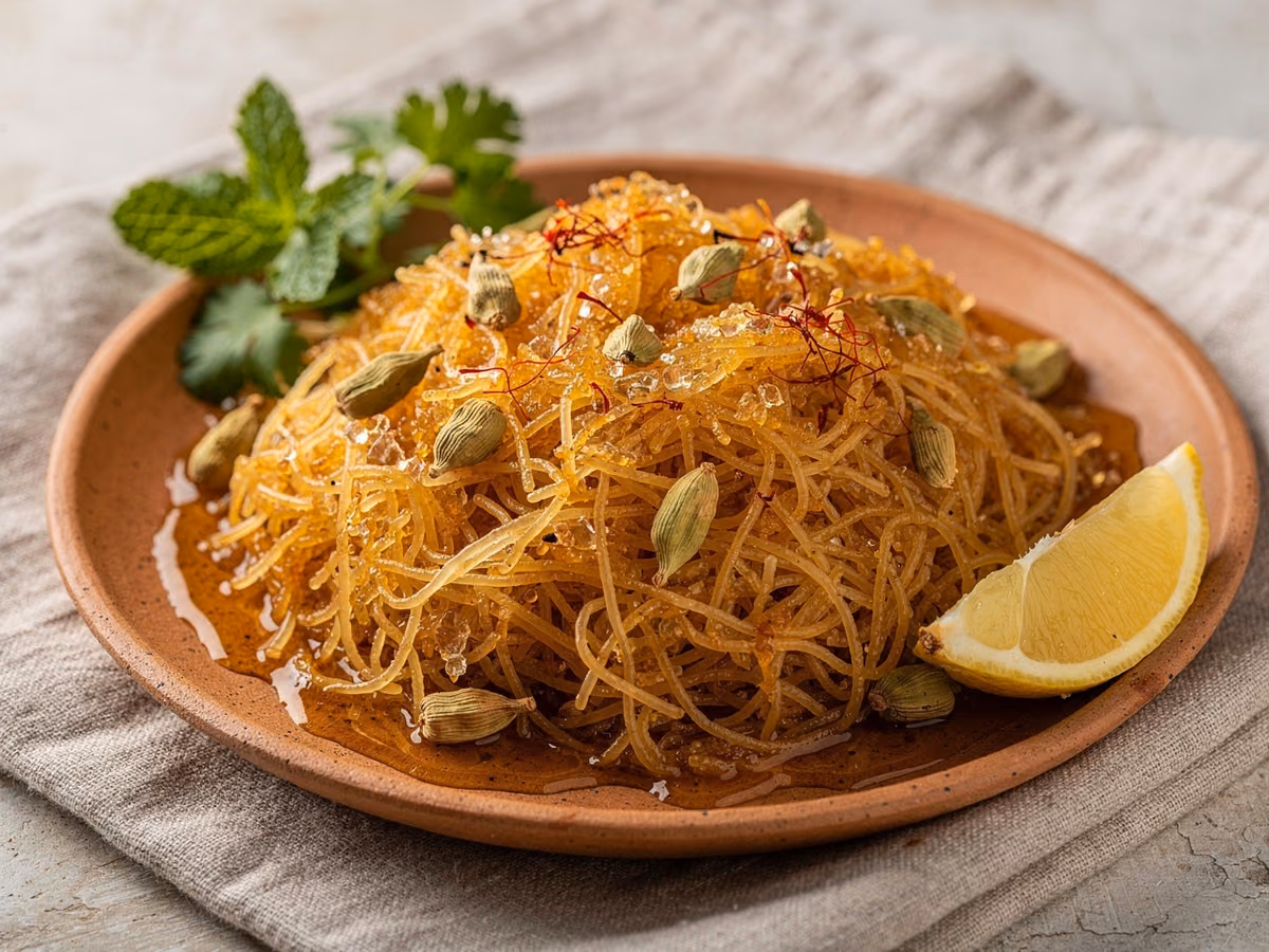 Balaleet dulce de fideos vermicelli