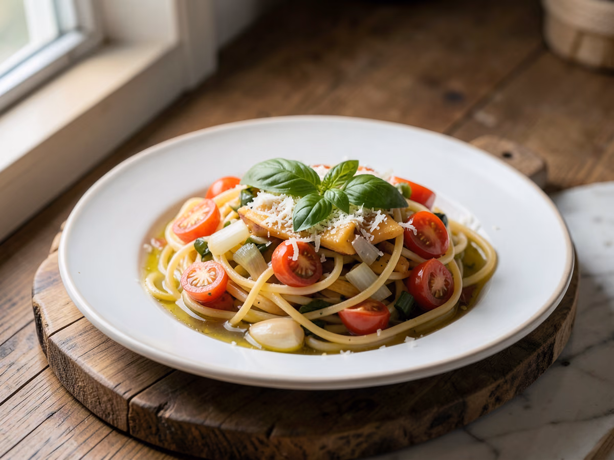 Pasta en una olla