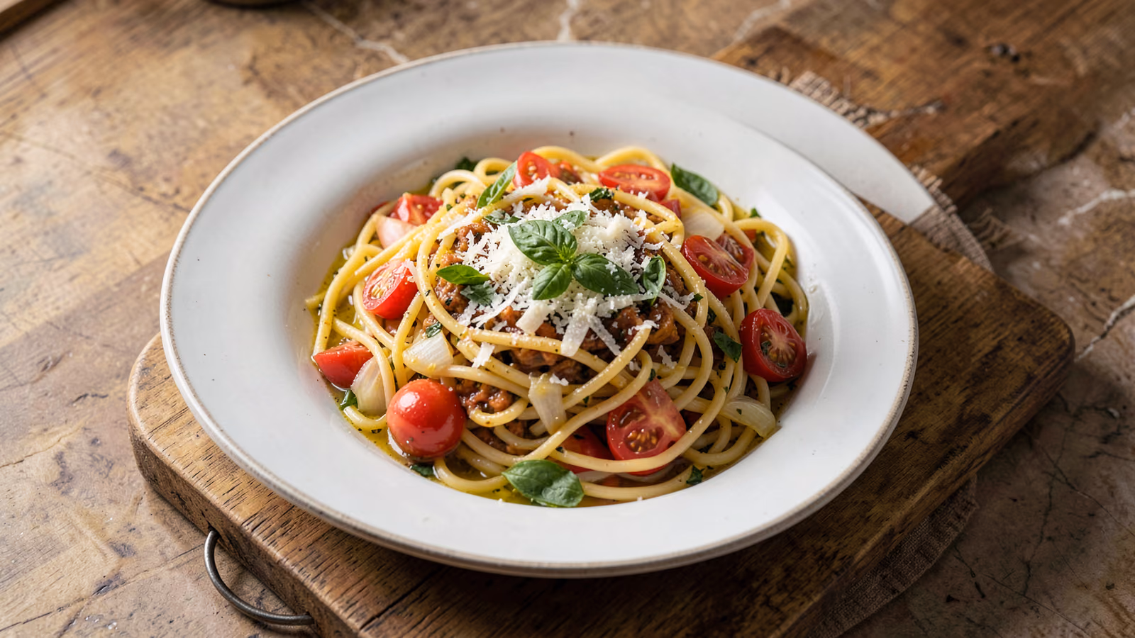 Pasta en una olla