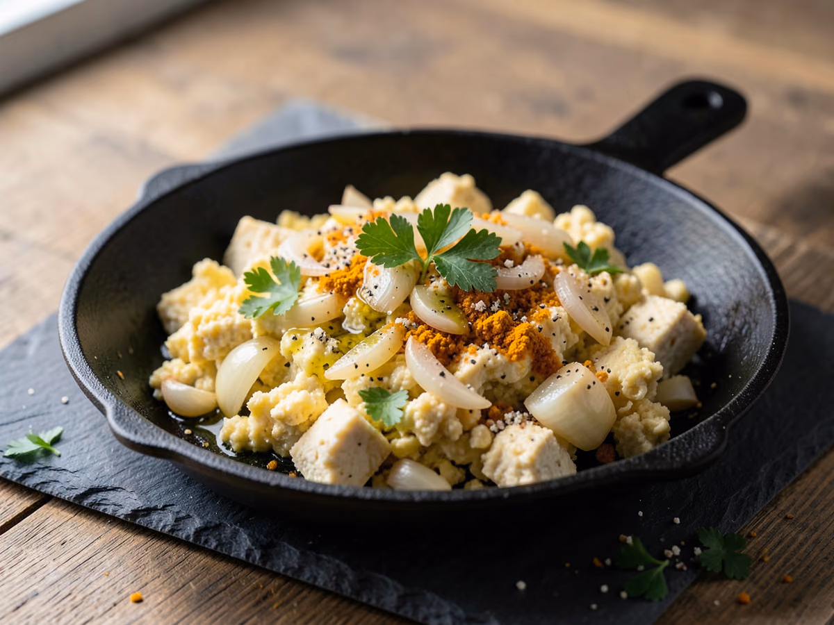 Revuelto de tofu (sabe a huevos)
