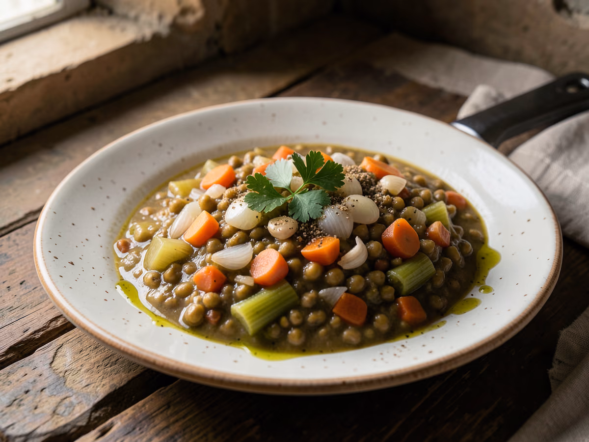 Sopa marroquí de lentejas