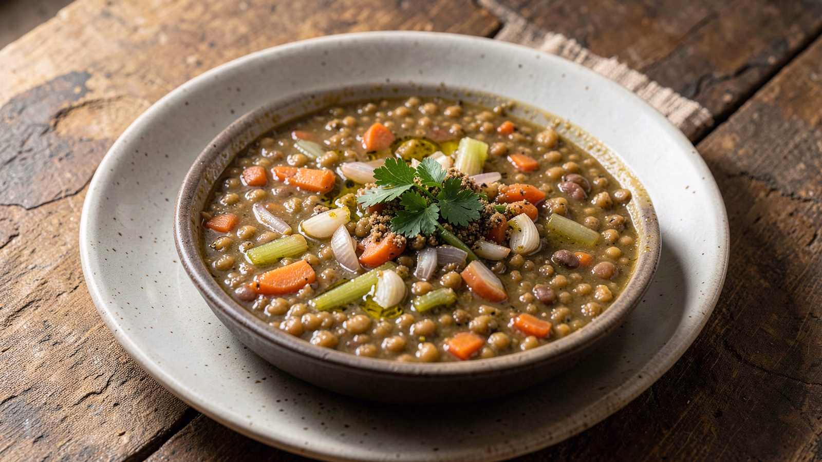 Sopa marroquí de lentejas