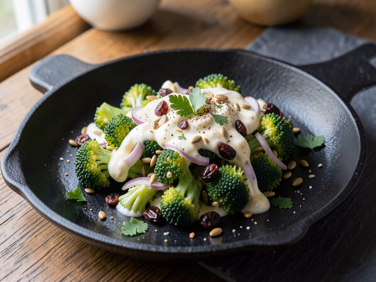 Ensalada clásica de brócoli