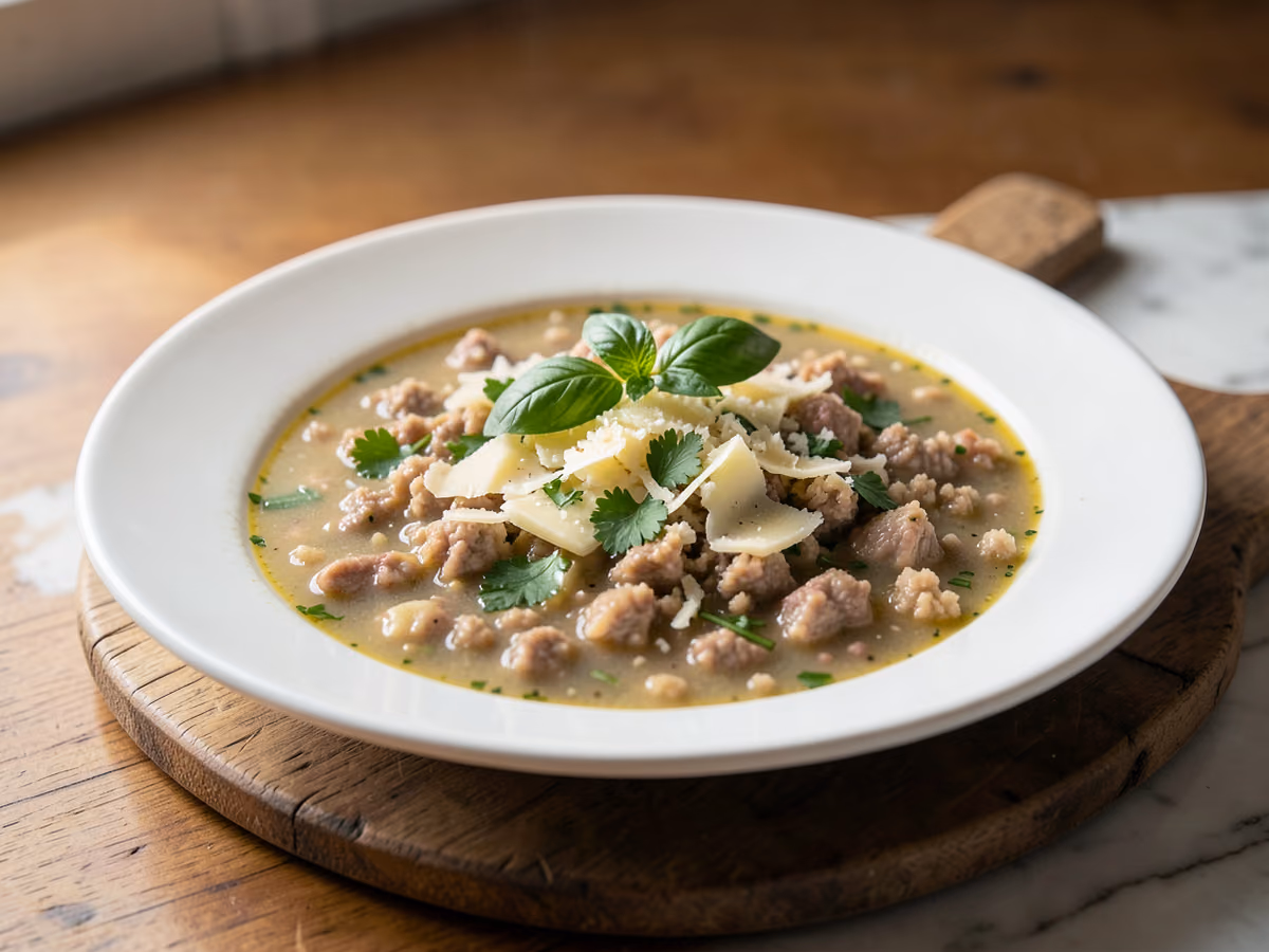 Sopa de boda italiana