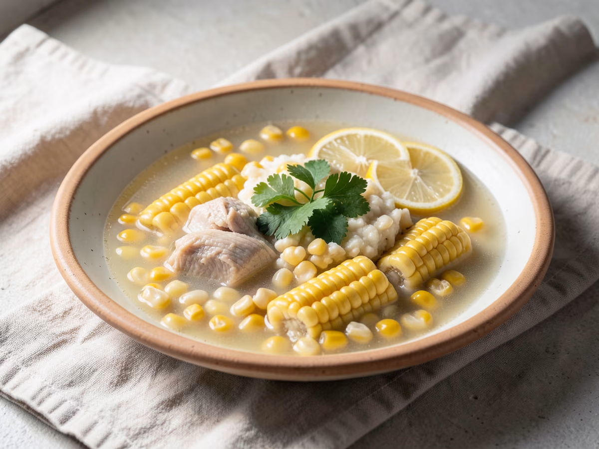 Sopa china de maíz