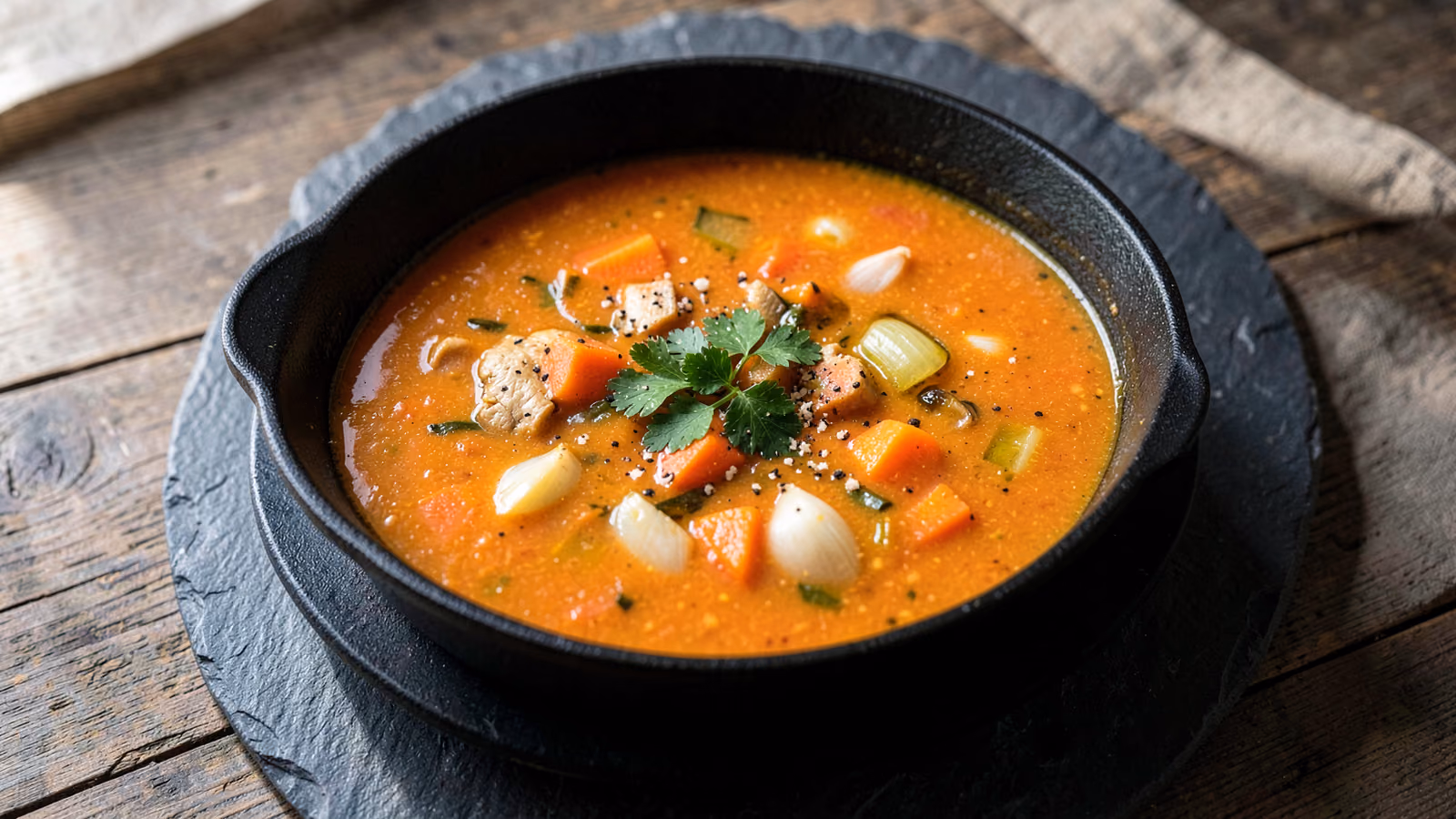 Sopa de zanahoria y jengibre
