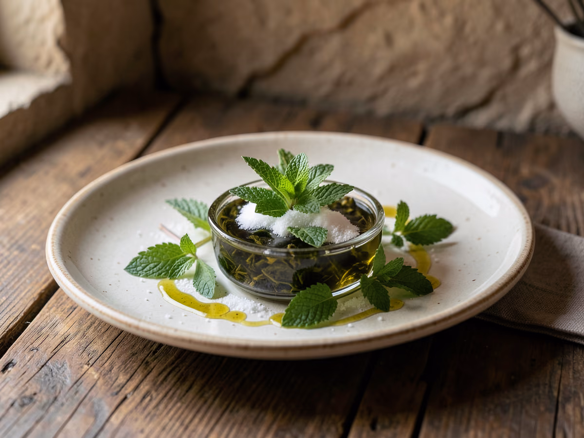 Té marroquí con menta