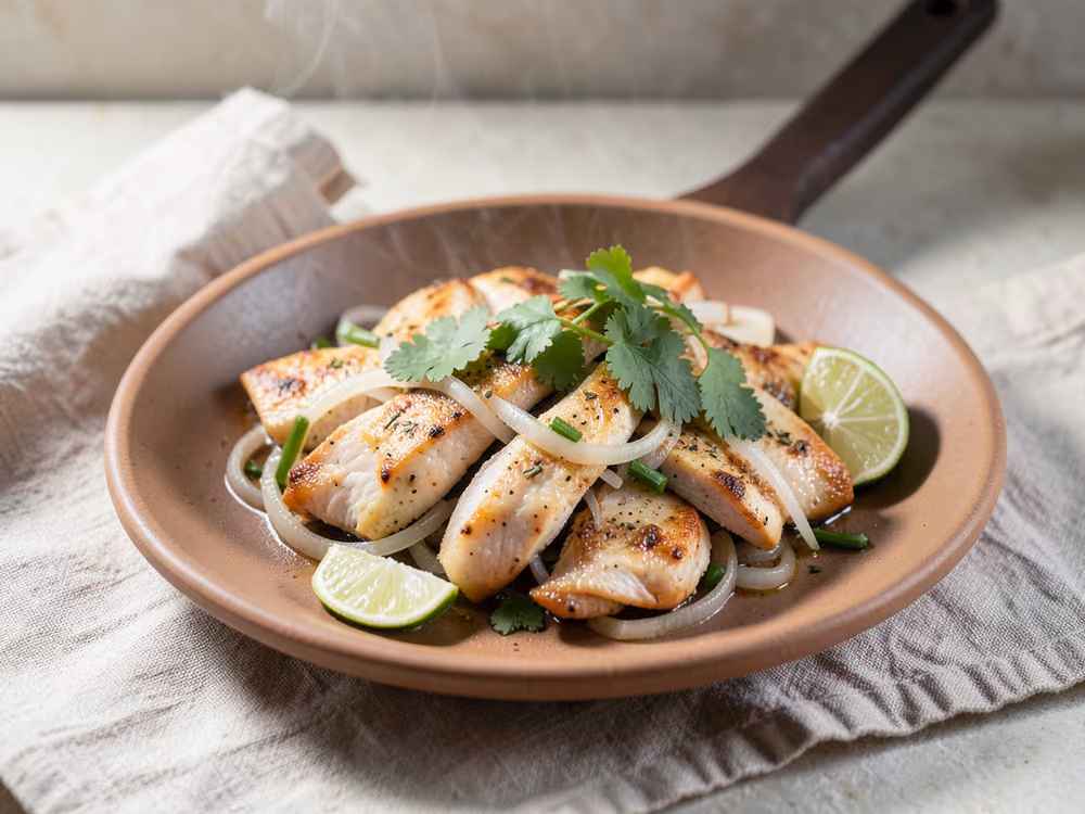 Fajitas de pollo chispeantes