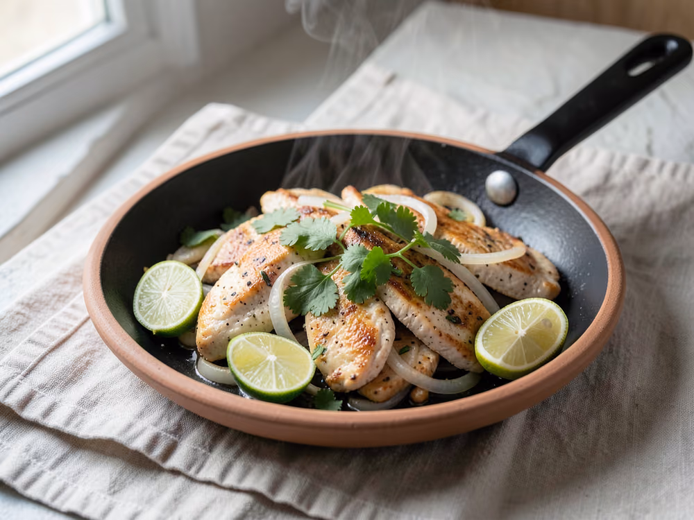 Fajitas de pollo chispeantes