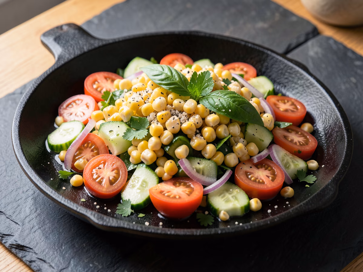 Ensalada fresca de maíz