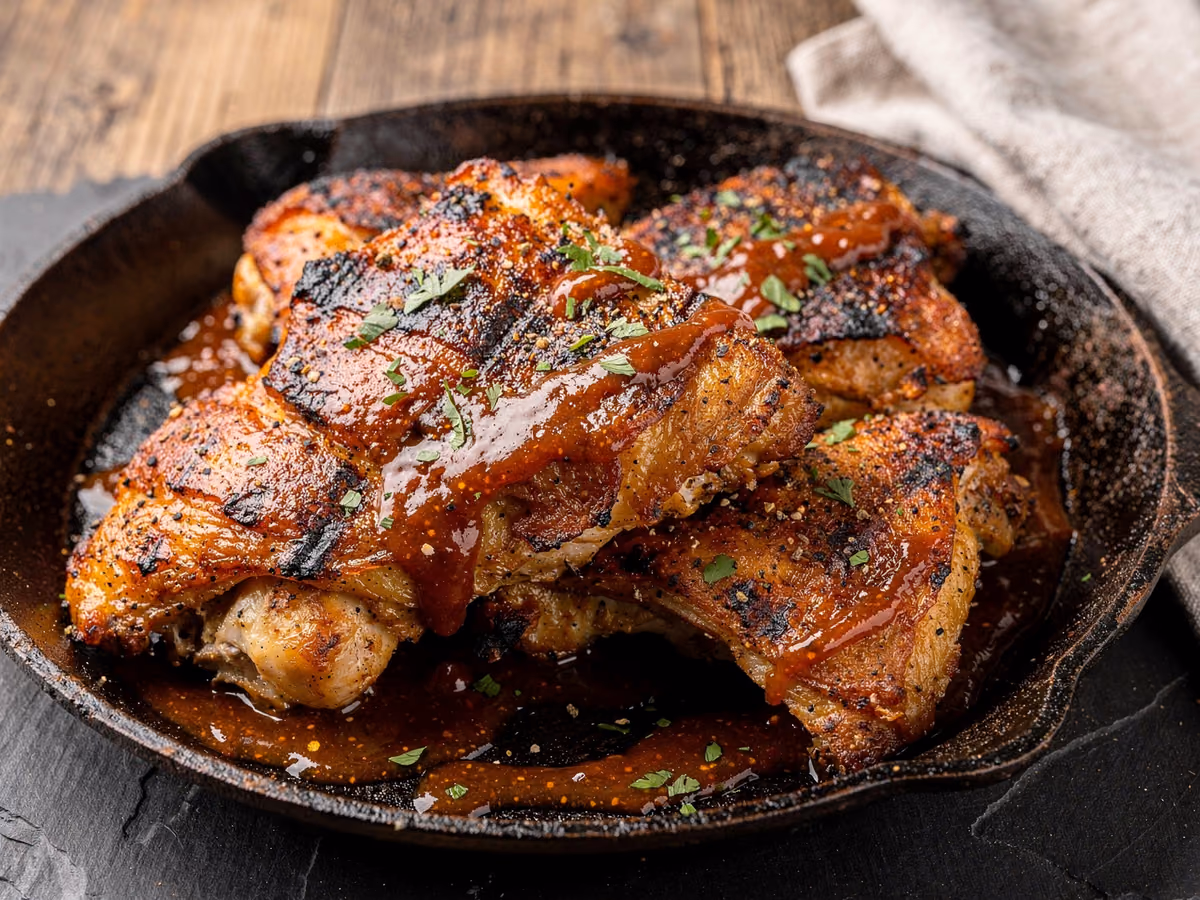 Pollo al BBQ Horneado