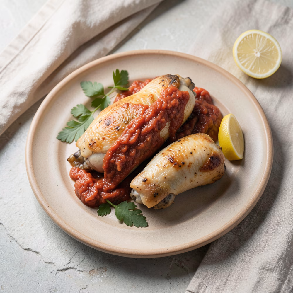 Pollo al BBQ Horneado