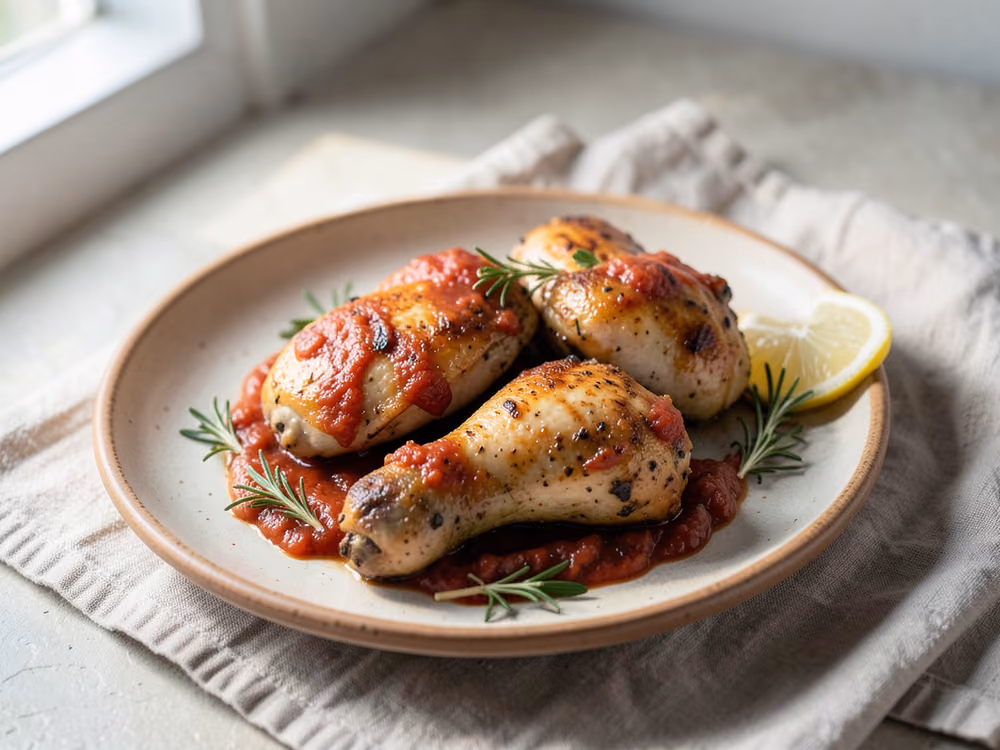 Pollo al BBQ Horneado