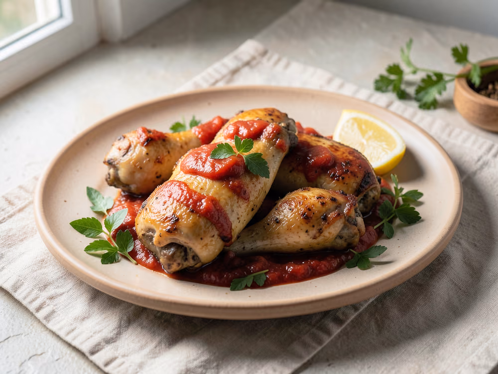 Pollo al BBQ Horneado