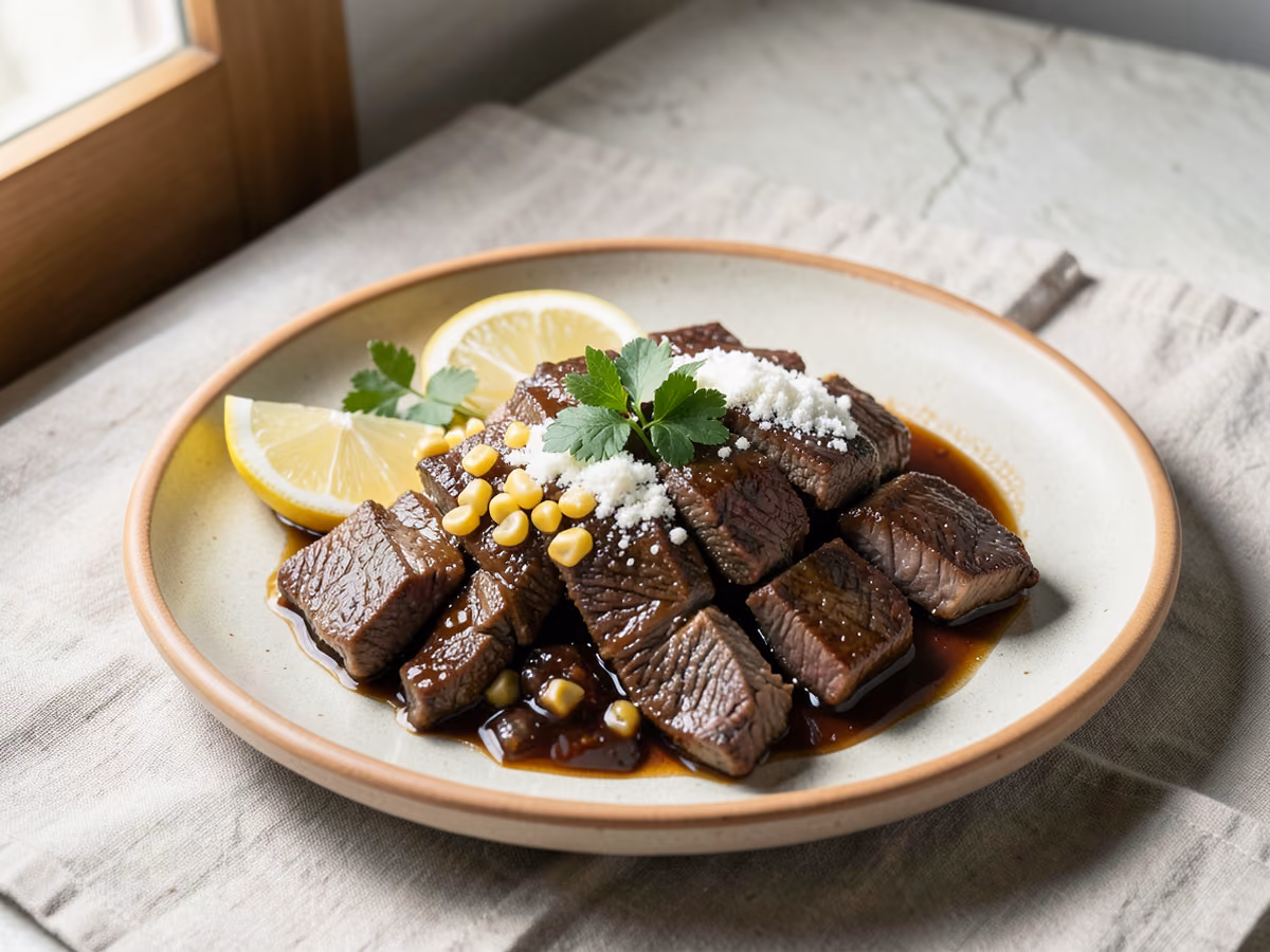 Carne de res a la mongola