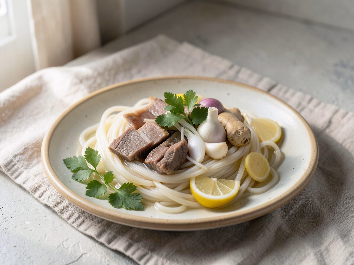 Fideos fríos naengmyeon