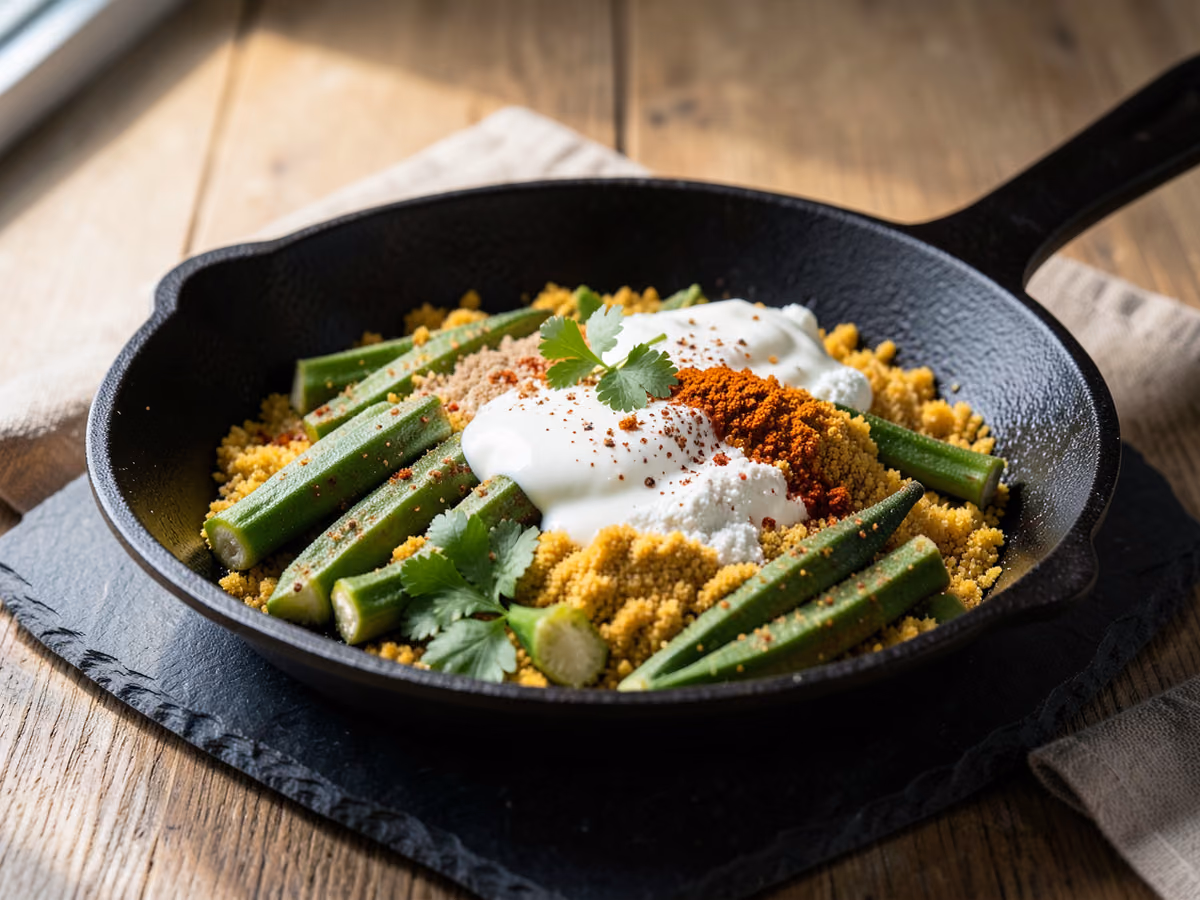 Okra frita sureña