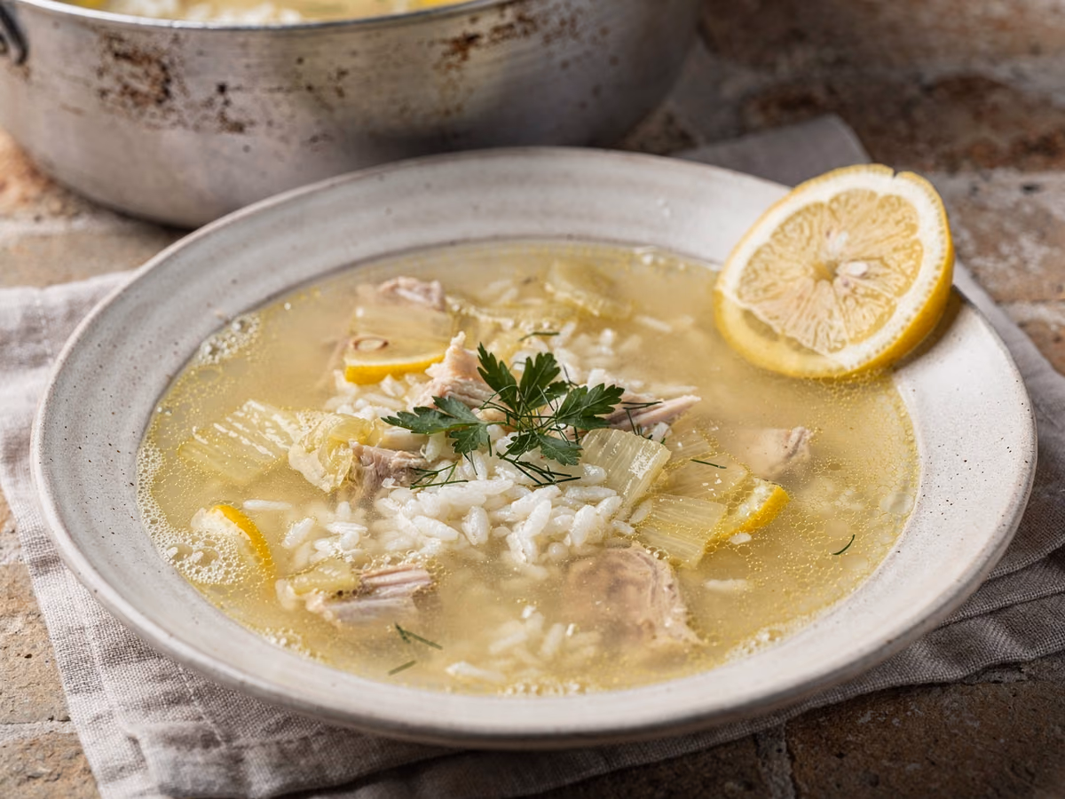 Sup Ayam Avgolemono